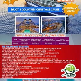 Explore THREE different countries this Christmas 🎄 on Cruise 🚢